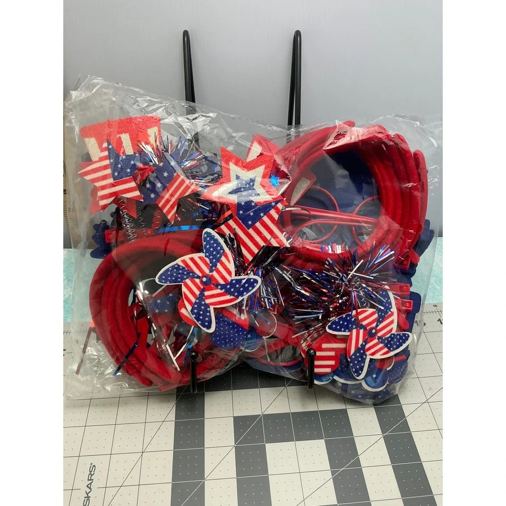 Max Fun 4th of July Patriotic Party Favors Set 18Pcs Headbands Glasses USA